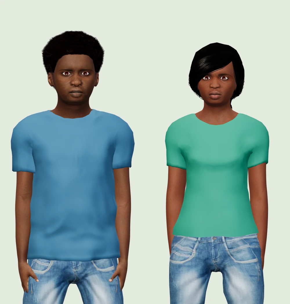 A static portrait of the prototype’s two fictional 3D characters, a boy and a girl.